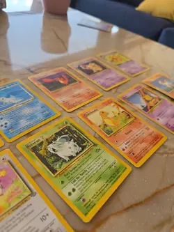 10 Vintage Pokemon Cards D 90'S bundle - Image 2