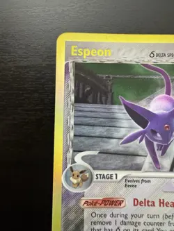 Espeon 4/113 Reverse Holo Rare EX Delta Species Stamped Pokemon Card DMG - Image 2