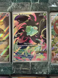 POKEMN MEGA EVOLUTIONS ALAKAZA RIOLU STAMPED BULBASAUR SEALED PROMO 10 CARD LOT - Image 3