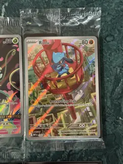 POKEMN MEGA EVOLUTIONS ALAKAZA RIOLU STAMPED BULBASAUR SEALED PROMO 10 CARD LOT - Image 4