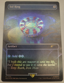 Sol Ring Rainbow Foil Iron Man Magic the Gathering Secret Lair Drop #1734 - Image 1