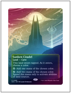 1x Sunken Citadel 0086, Edge of Eternities, Foil Borderless Art, MTG NM - Image 1