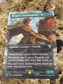 FANGORN, TREE SHEPHERD Magic MTG Lord of the Rings LOTR Borderless - Image 1