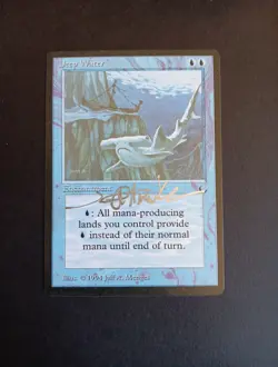 Magic the Gathering ~ MTG ~ 1x Deep Water ~ M/NM ~ THE DARK - Image 1