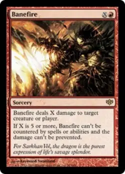 1x Banefire Heavy Play MTG Magic - Kid Icarus - - Image 1