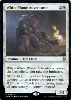 MTG White Plume Adventurer (49) | LP Foil | Cmd: Baldur's Gate {CLB} - Image 2