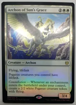 mtg magic archon of sun's grace FOIL ENGLISH FRENCH archonte de la grace solaire - Image 1