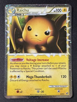 Raichu Prime 83/90 Undaunted Holo Ultra Rare Pokemon TCG Nintendo LP - Image 1