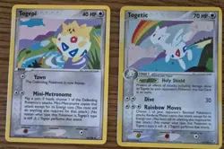 Pokemon Cards Togepi Togetic Set Ex Team Rocket Returns /109 Holo Rare - Image 1