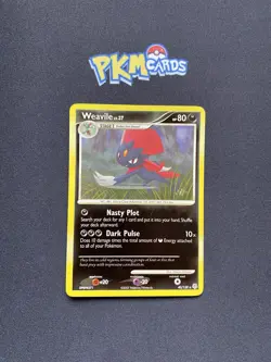 Pokemon TCG Weavile Diamond & Pearl 40/130 Reverse Holo Rare LP. - Image 1