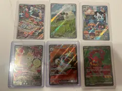 Lot Of 6 Rare Full Art Pokemon Cards. - Image 1