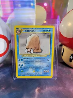 Piloswine 44/111 Pokemon Neo Genesis Unlimited Regular Uncommon MP - Image 1