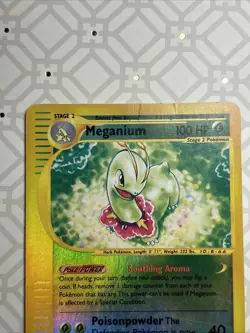 Pokemon Expedition Base Set Meganium 18/165 Reverse Holo LP - Image 2