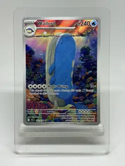 Pokemon TCG Scarlet & Violet Journey Together Wailord Illustration Rare 162/159 - Image 1