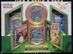 Pokemon TCG Venusaur EX Red & Blue Collection Box - 2016 - Pokemon 20th - SEALED - Image 1