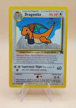 Dragonite Pokemon Black Star Promo #5 Pokemon Movie WOTC 1999 (2 of 2) - Image 1