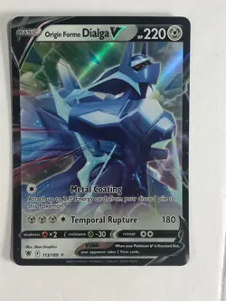 Pokemon TCG Astral Radiance Origin Forme Dialga V 113/189 Near Mint - Image 1