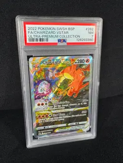 2022 Pokemon Charizard VSTAR UPC Full Art Black Star Promo 2022 #262 PSA 7 NM - Image 4