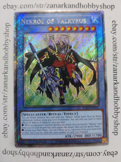 Yugioh Nekroz of Valkyrus Platinum Secret Rare RA03-EN263 NM - Image 1
