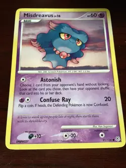 MISDREAVUS - 91/130 - Diamond & Pearl - Common - Pokemon Card - NM - Image 1