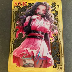 WES - Goddess Story Gold METAL Card - NO Serial Number - Demon Slay Girl Anime - Image 1