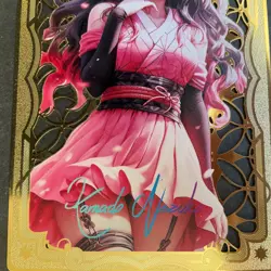 WES - Goddess Story Gold METAL Card - NO Serial Number - Demon Slay Girl Anime - Image 3