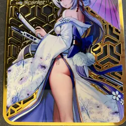 WES - Goddess Story Gold METAL Card - NO Serial Number Card - Anime Girl Nikke - Image 3