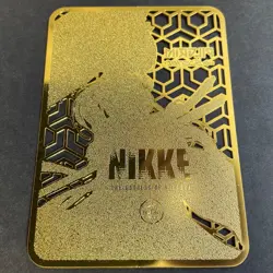 WES - Goddess Story Gold METAL Card - NO Serial Number Card - Anime Girl Nikke - Image 5