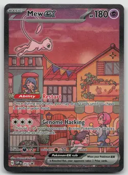 Pokemon TCG Mew EX 053 Scarlet & Violet Promo Holo Card LP - Image 1