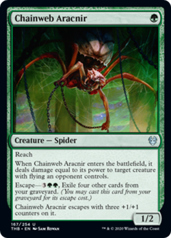 Chainweb Aracnir FOIL Theros Beyond Death NM Green Uncommon MAGIC CARD ABUGames - Image 1