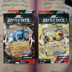 Pokemon Trading Card Game Ampharos & Lucario Ex Battle Deck (2 Pack) 820650862281 - Image 1