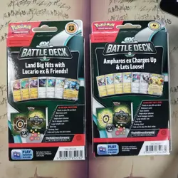 Pokemon Trading Card Game Ampharos & Lucario Ex Battle Deck (2 Pack) 820650862281 - Image 2