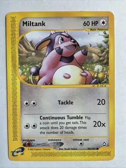 Pokemon TCG Miltank 94/147 Unlimited 2002 Non-Holo Card - Image 1
