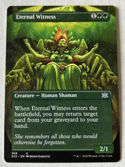 2022 MTG BORDERLESS ETERNAL WITNESS #368 UNCOMMON REGULAR CARD NRMT/MT - Image 1