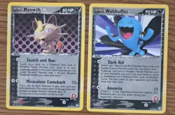 Pokemon Cards Meowth Wobbuffet Set Ex Team Rocket Returns /109 Rare - Image 1