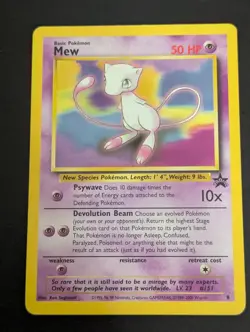 Mew #8 - Black Star Promo - Rare WoTC Pokemon Card Mp - Image 1