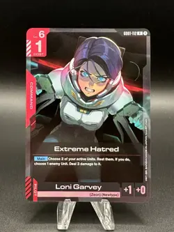 Extreme Hatred (GD01-112) (NM) - Gundam Card Game - Newtype Rising (ENG) - Image 1