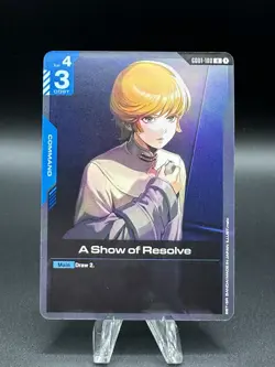 A Show of Resolve (GD01-100) (NM) - Gundam Card Game - Newtype Rising (ENG) - Image 1