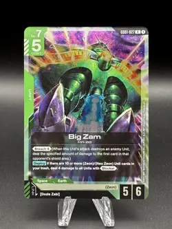 Big Zam (GD01-027) (NM) - Gundam Card Game - Newtype Rising (ENG) - Image 1