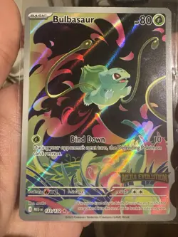 Pokemon Card Bulbasaur 133/132 Mega Evolution Stamped Promo - Image 1