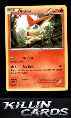Victini 13/108 Pokemon Rare XY - Roaring Skies Card NM - Image 1