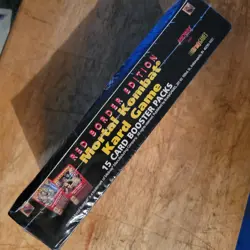1992 Sealed Mortal Kombat Kard Game Box Red Border 15 Card Booster Packs - Image 2