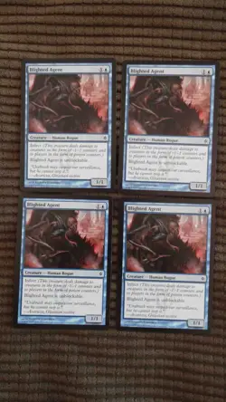 Magic: the Gathering / MtG Blighted Agent x4 New Phyrexia - Image 1