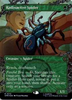 MTG Radioactive Spider 0212 FOIL Borderless Rare Magic The Gathering MTG - Image 3