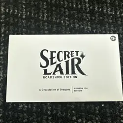 MTG NYCC 2025 Secret Lair Roadshow A Devastation of Dragons Rainbow Foil Sealed - Image 1