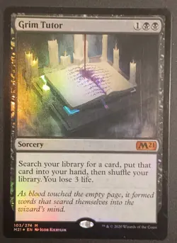 Magic The Gathering Grim Tutor Foil Core Set 2021 - Image 1