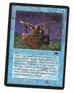 Magic the Gathering ~ MTG ~ 1x Drafna's Restoration ~ M/NM ~ Antiquities - Image 1