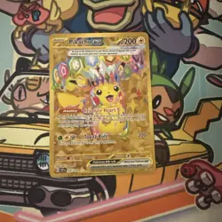 Pokemon TCG Pikachu EX Surging Sparks Holo Hyper Rare Gold 247/191 - Image 1