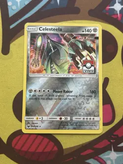 Pokemon Celesteela 100/168 - League Promo Holo - SM Celestial Storm - Image 1