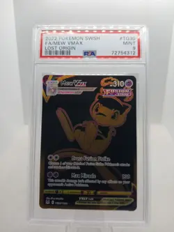 2022 POKEMON GAME SWSH #TG30 FA MEW VMAX LOST ORIGIN PSA 9 MINT NINTENDO HOLO - Image 1